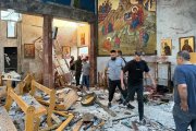 Parroquia greco-ortodoxa de San Elías, a las afueras de Damasco, destrozada por un suicida con cinturón de bombas