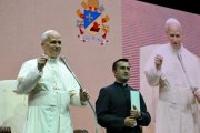 El encuentro Sacerdotes Felices duró varias horas y la presencia del Papa fue el plato fuerte del día.