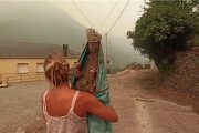 Susana, la mujer de Lusio (León) que salvó la imagen de su virgen centenaria de las llamas.