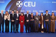 Los premiados en 2026 con los Premios CEU Ángel Herrera: José Masip, Marta Puyol, Juan López Belmonte, Villiers, Del Pino, Bullón de Mendoza, Inés Bermejo, los Páramo, Maria José Gimeno y Marisa Vázquez