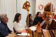 Uno de los instantes de la presentación de "Las Confesiones" de San Agustín, en formato audiolibro.