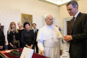 El Papa León XIV con Pedro Sánchez en el Vaticano