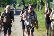 Peregrinos haciendo el Camino de Santiago