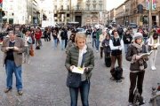 Los Centinelas, en Rovereto: no ha habido ciudad de Italia, grande o pequeña, sin sus repetidas concentraciones, básicamente contra la dictadura de género.