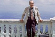 Herbert Ratner, en Montserrat en 1974, durante su presencia  en Barcelona para la reunión de la Federación Mundial de Asociaciones Médicas Católicas