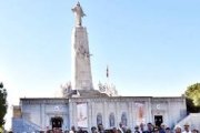 Peregrinos en el Cerro de los Ángeles en primavera de 2019... su santuario vuelve a reunir a personas apasionadas por transmitir a Cristo