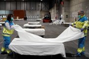 En Ifema, el recinto ferial de Madrid,  se han habilitado 1.400 camas para enfermos sin coronavirus
