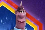La policía púrpura cíclope de Onward -Pixar- que habla de la hija de su novia que le tira el pelo... un cambio en películas de Pixar, compradas por Disney