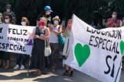 Una manifestación a favor de la educación especial -para niños con necesidades especiales- que la Ley Celaá quiere reducir al mínimo