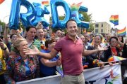 Leo Varadkar en la fiesta del Orgullo Gay en 2016... acude asiduamente, y ha sido quien ha legislado el aborto en Irlanda