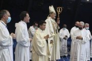 El Patriarca Pizzaballa en la Domus Galilae, el seminario Redemptoris Mater del que ya han salido varios sacerdotes a servir por las parroquias de Tierra Santa
