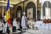 Una misa en 2019 del arzobispo Vives, co-príncipe de Andorra, en su santuario mariano de Meritxell
