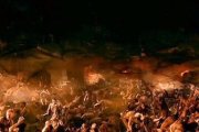 El infierno en «Constantine» (2005) de Francis Lawrence, con Keanu Reeves y Rachel Weisz: una visión claramente inspirada en los cuadros de El Bosco (1450-1516).
