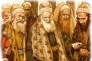 Un grupo de fariseos con algunos escribas.