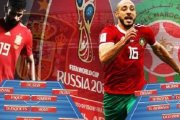 Montaje del partido España-Marruecos en Rusia 2018... cuatro años después, los españoles prefieren los marroquíes a los rusos