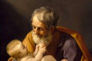 San José y el Niño. Por Guido Reni.