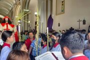 Momento de la bendición de los ramos en el atrio de Catedral San Pedro apóstol, en Matagalpa: solo un ejemplo de cómo será la celebración de la Semana Santa de 2023 en Nicaragua.