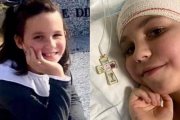 Dos imágenes de Teresita Castillo: a la derecha, con la cruz de misionera, su mayor aspiración.