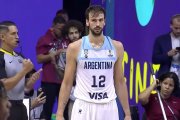 Marcos Delía, en un momento de la final de la AmeriCup 2022 en la que se proclamó campeón con Argentina frente a Brasil.