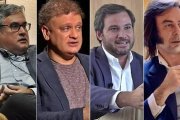 De izquierda a derecha, Juan Manuel de Prada, Miguel Ángel Quintana Paz, Ricardo Calleja y Ricardo Franco.