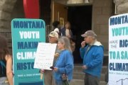 En agosto, un juez de Montana decidió que se habían violado los derechos de unos jóvenes demandantes a 'un ambiente limpio y saludable', sentando un precedente para unos pretendidos 'derechos climáticos'. Foto: captura NBC News.