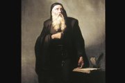 Ramon Llull (Raimundo Lulio), 1232-1316, visto por el pintor mallorquín Ricardo Anckerman Riera (1842-1907).