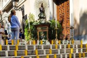 Ofrenda de Luz a la Virgen de Atocha en 2018, que ayudó a becas escolares en República Dominicana