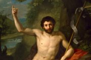 Juan el Bautista predicando en el desierto,
por Anton Raphael Mengs (1760) / Museo de Bellas Artes de Houston.