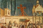 La representación de San Francisco de Asís en Greccio. Giotto.