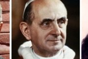 El arzobispo Óscar Romero, el Papa Pablo VI y la joven paraguaya Chiquitunga