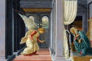 El milagro de Belén nace del milagro de Nazaret con el mensaje del arcángel Gabriel a la Virgen María. 'La Anunciación' de Sandro Botticelli (1485), Metropolitan Museum of Art de Nueva York.