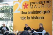 Una escena del EncuentroMadrid de 2023 con el arzobispo Luis Argüello