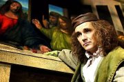 Leonardo durante sus trabajos en «La Última Cena», en la interpretación de Mark Rylance de la serie que realizó en 2003 la BBC.