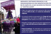 Imagen de la procesión de la llamada "Santina de Queervadonga".