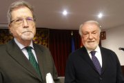Josep Miró y Jaime Mayor Oreja en la presentación del libro de Sekotia sobre pederastia y abusos en la Iglesia