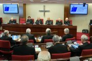 Un momento de la primera jornada de la Asamblea Plenaria de los obispos españoles.