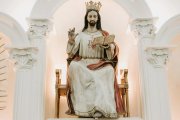 Imagen de Cristo Rey en su parroquia de Culiacán.