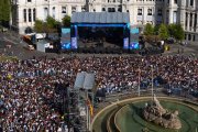 Fiesta de la Resurrección en Cibeles.