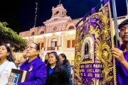 Misa ante la catedral de Chiclayo por el Papa León XIV, el 10 de mayo de 2025