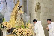 La Virgen de Consolación y Correa, en la catedral de Manila en 2024, de origen agustino, patrona de Intramuros, la ciudad vieja filipina