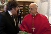 León XIV y Javier Milei.