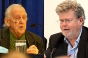 El escocés Alasdair McIntyre (1929-2025), a la izquierda, y el inglés John Milbank (n. 1952), converso al catolicismo el primero, anglicano el segundo: dos visiones críticas coincidentes sobre la modernidad.
