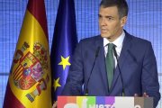 Pedro Sánchez, durante su intervención en el acto de este lunes.