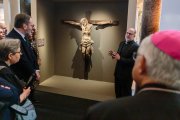 Una de las imágenes que se exponen en la catedral de Córdoba como parte de la exposición 'Símbolo: luz de Nicea'.