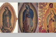 Distintas variantes de la Virgen de Guadalupe, se mantiene su simbología, pero en distintos marcos y formatos