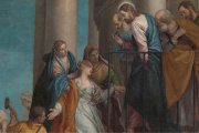 Paolo Veronese representó en 1560 la curación de la hemorroísa, que tocó a Jesús: uno de sus milagros donde más visible se hace el misterio de la Encarnación.