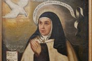 Santa Teresa de Jesús, en un óleo de fray Juan de la Miseria de 1576.