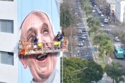 Mural de Francisco en La Plata