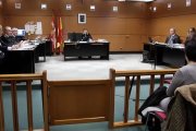 Un momento del juicio celebrado en Vitoria contra 21 militantes provida que finalmente han sido absueltos.