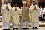 El obispo Rico Pavés, en la catedral de Jerez, el último sábado de 2025, ordenó a tres nuevos sacerdotes